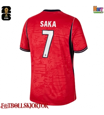 England Bukayo Saka #7 Bortatröja VM 2026 Kortärmad